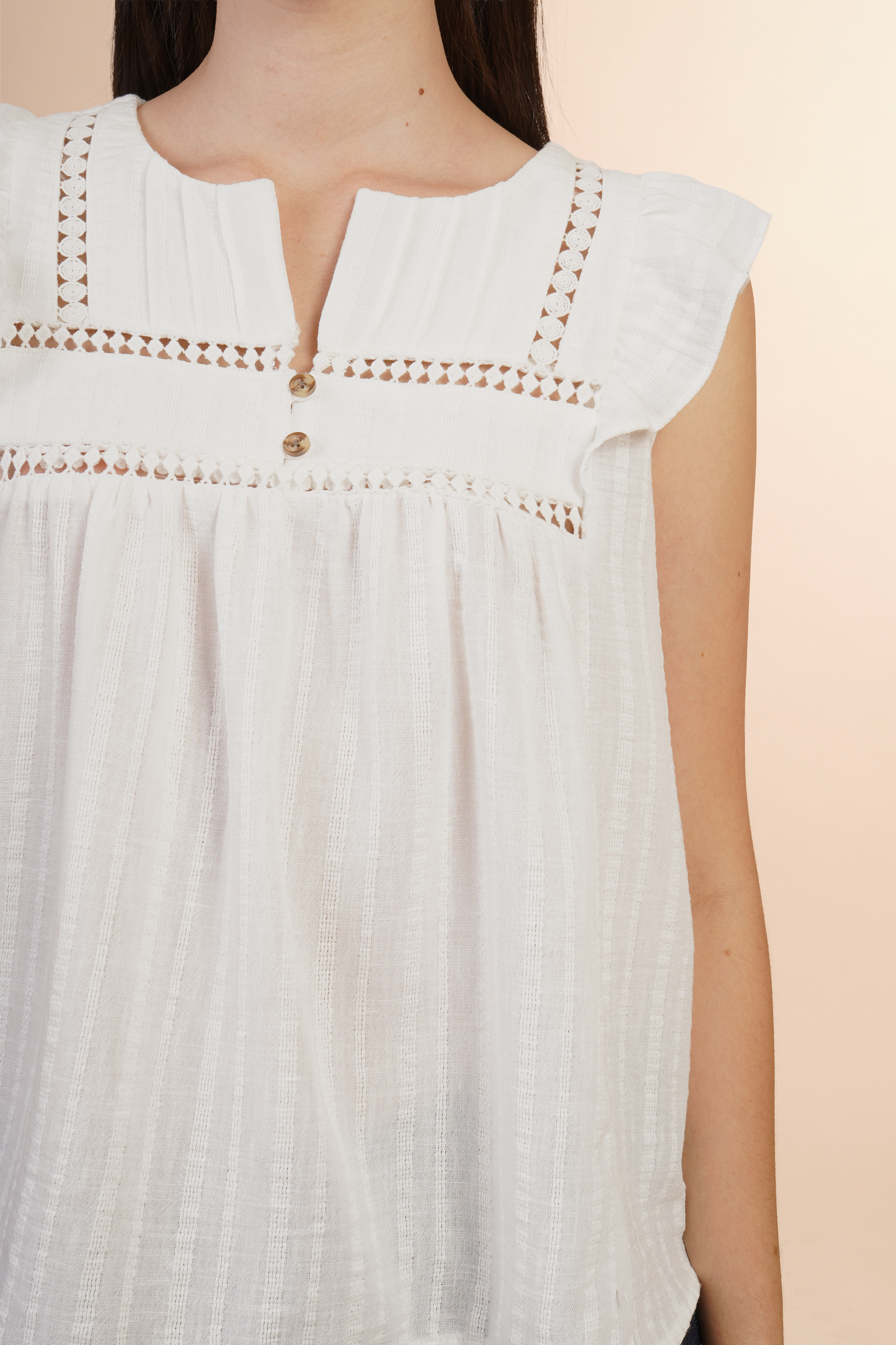 Blusa Estilo Boho Con Manga De Olán 262054