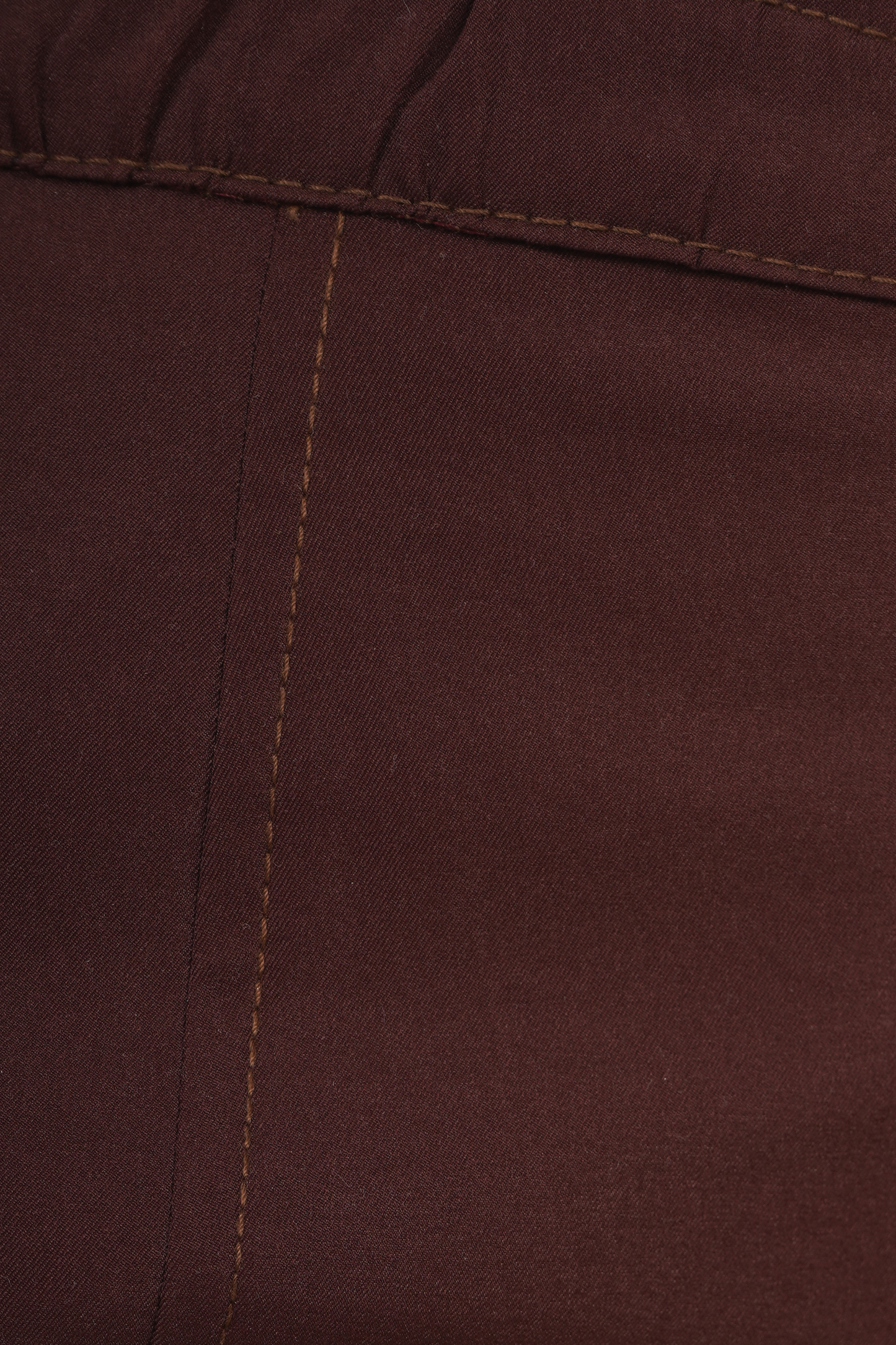 Pantalón Café Oscuro De Pierna Ancha