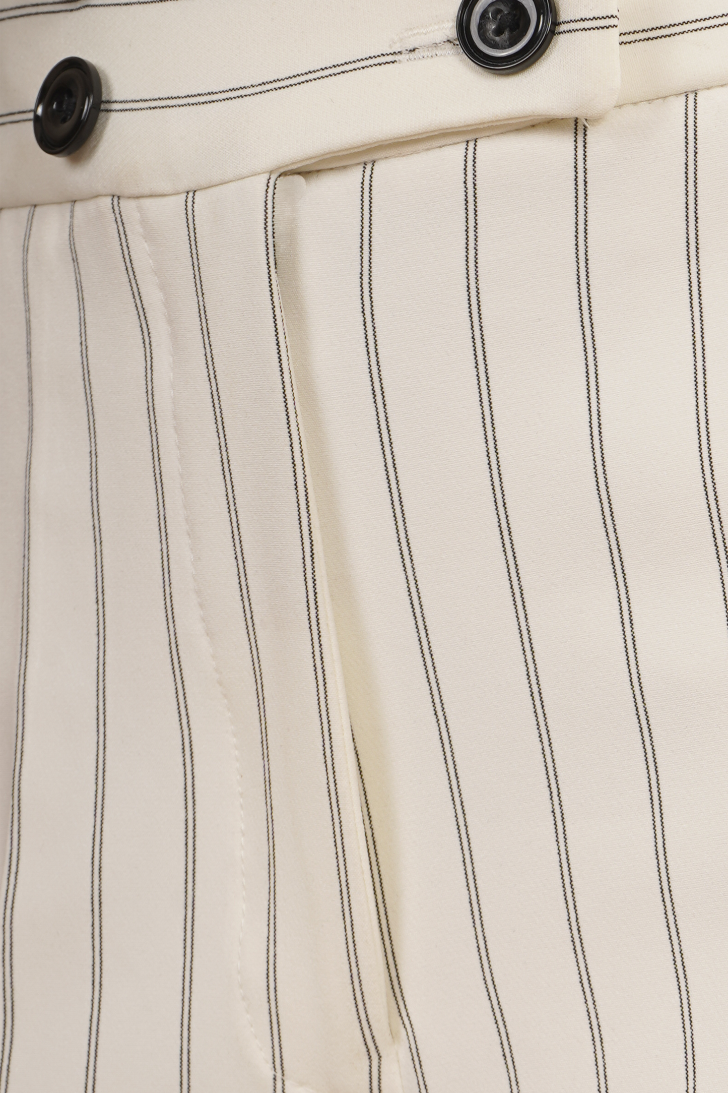 Pantalón Rayado Elegante Color Hueso 261055