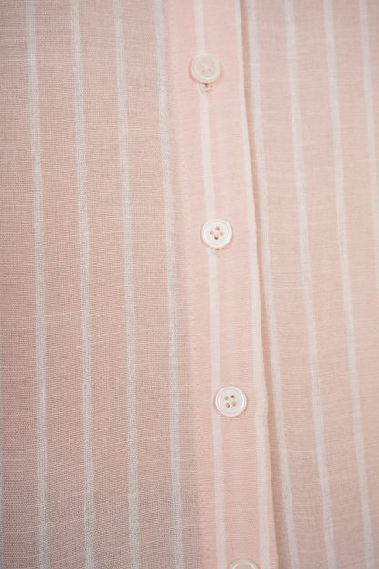 Blusa Camisera A Rayas Rosa  262026