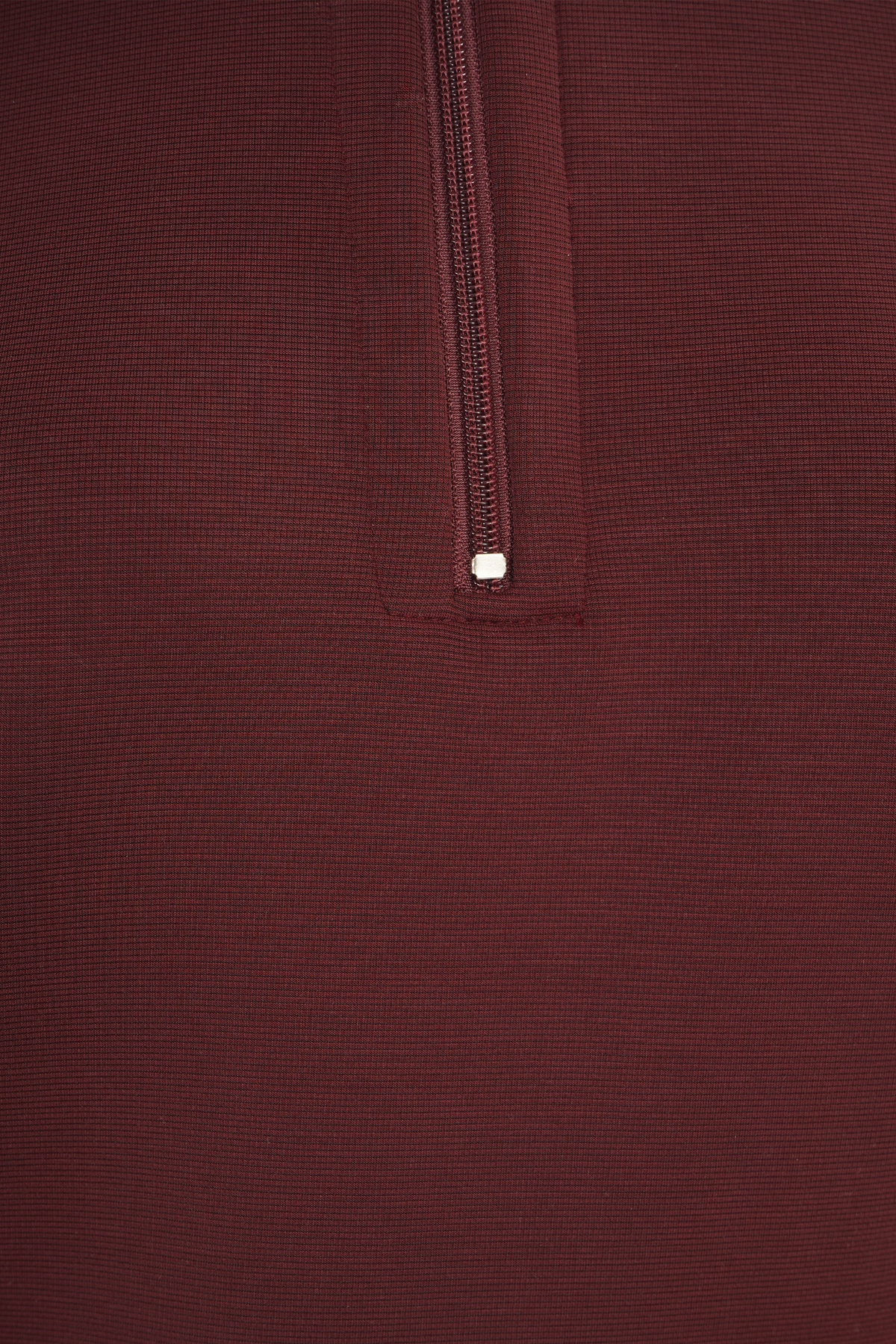 Sudadera Color Vino Con Cierre Corto