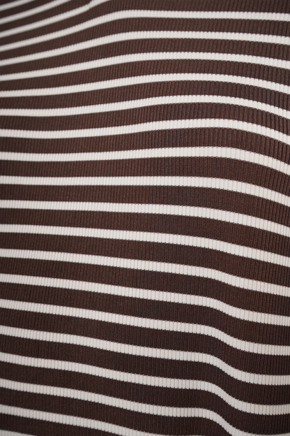 Blusa De Rayas Cafe