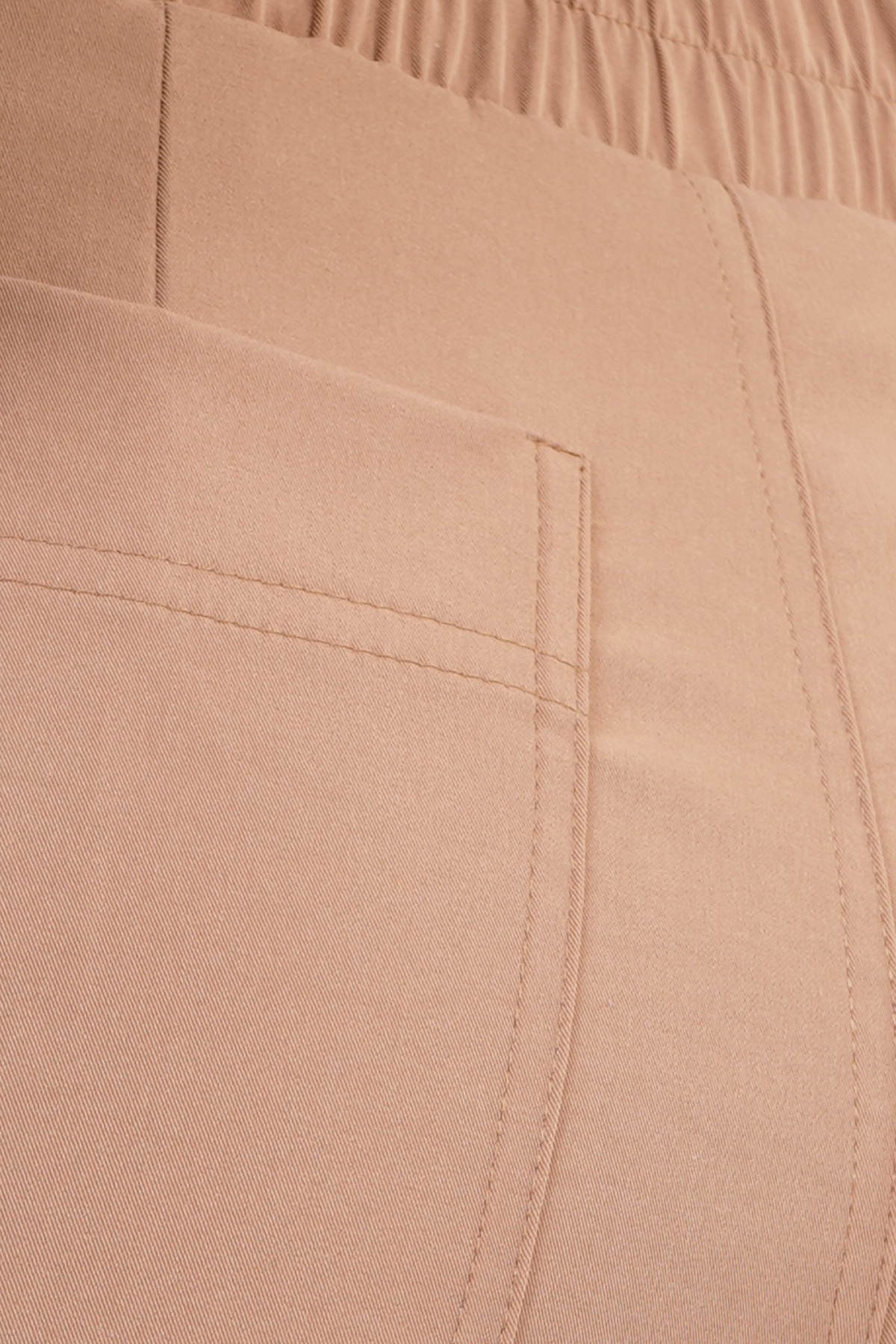 Pantalón Color Camello De Pierna Amplia