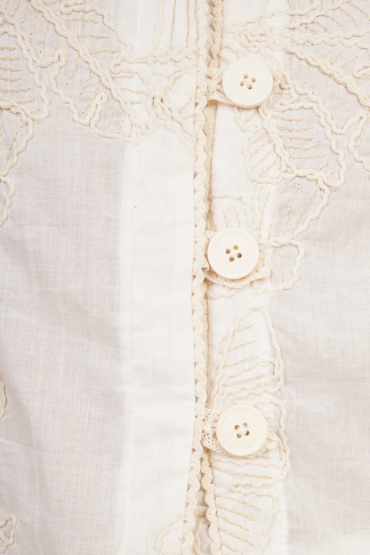Blusa Bordada Blanca 262031