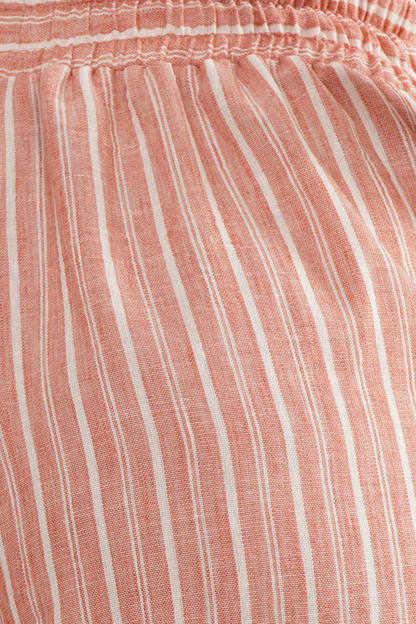 Pantalon Largo Capri Con Jareta Rosa 261017