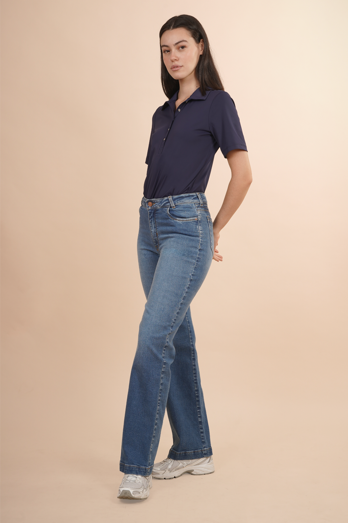 Jeans Denim Azul De Estilo Casual