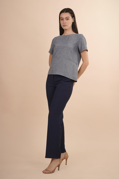Blusa con Cortes Asimétricos 262074