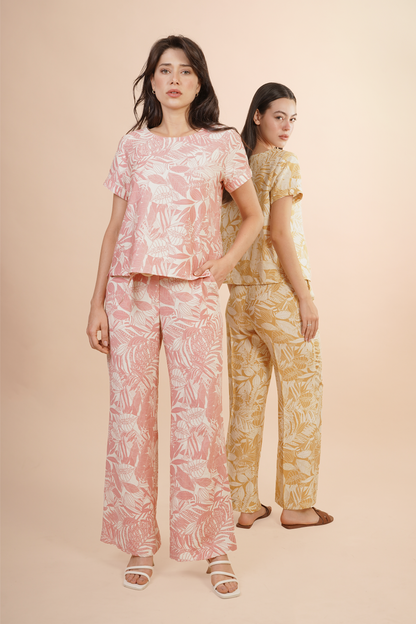 Blusa Rosa  De Estampado Floral 262049