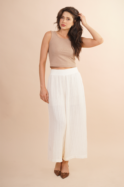 Pantalon Amplio Pescador Blanco 261040