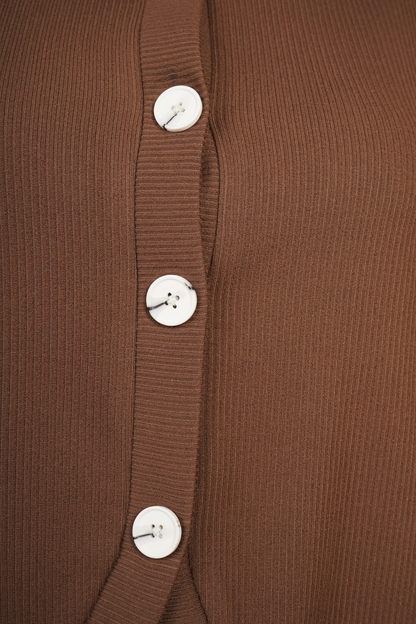 Chaleco Cafe Con Botones 262021