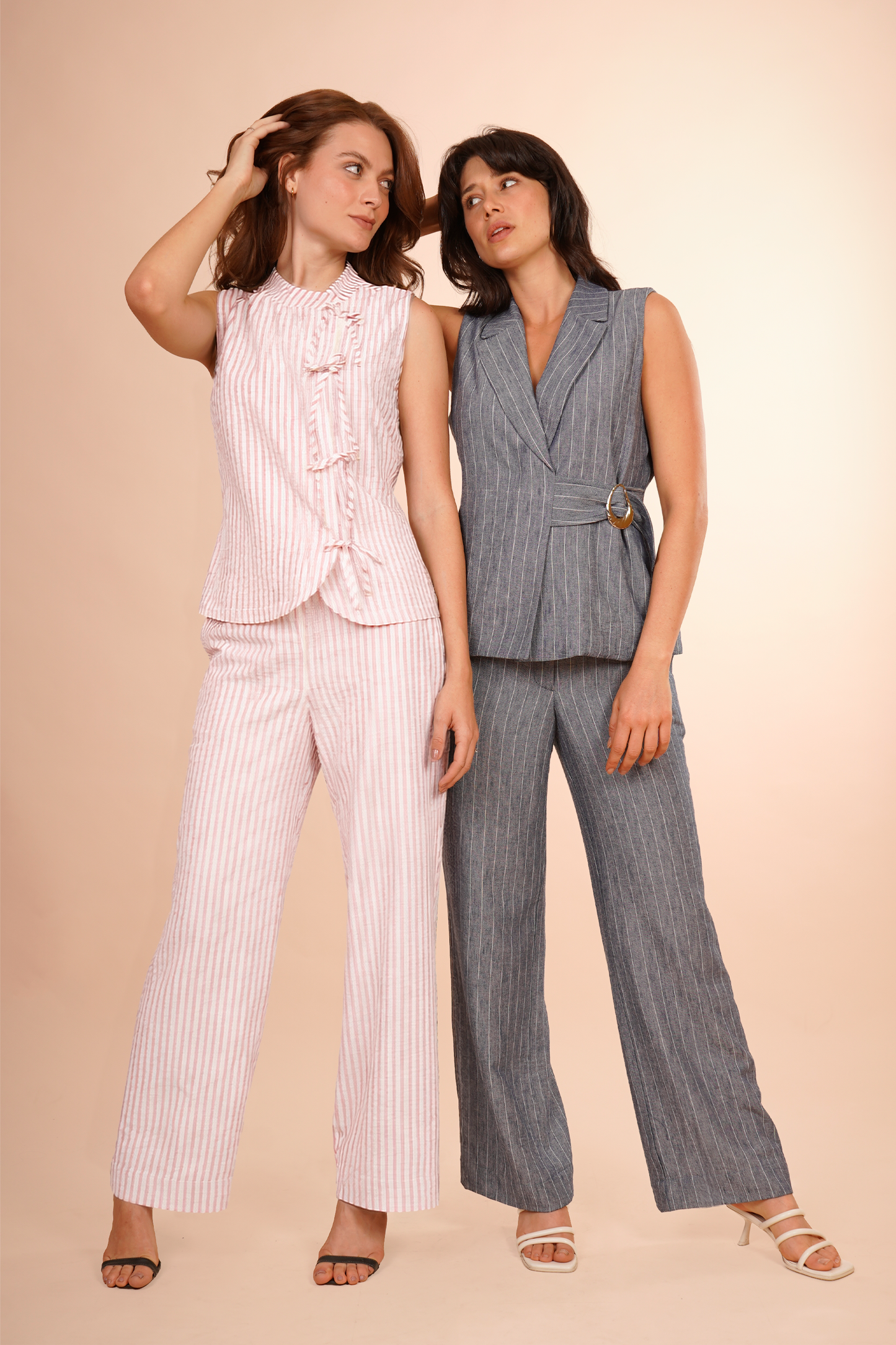 Pantalón A Rayas Rosa 261019