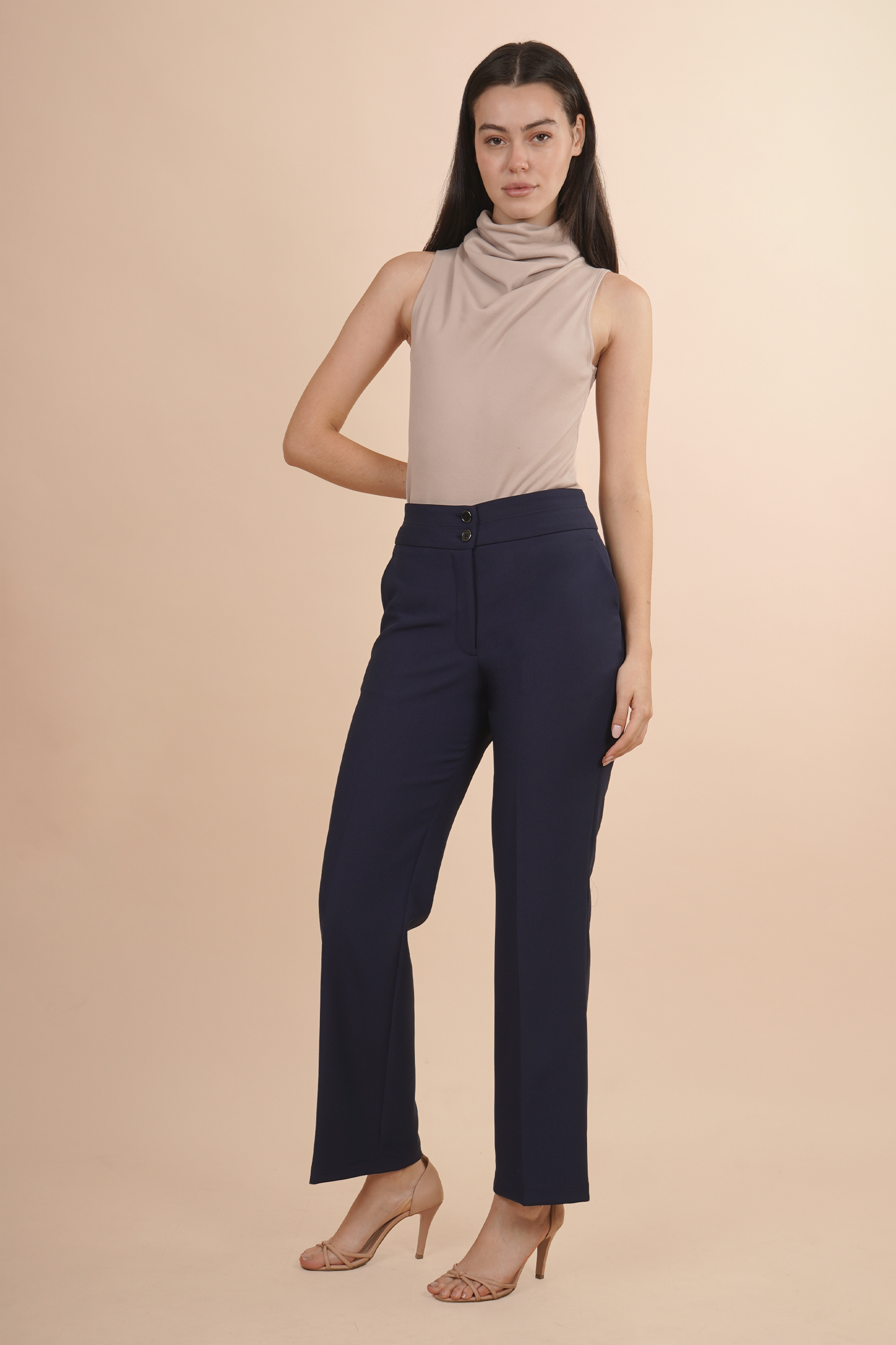 Pantalón Azul Marino De Vestir