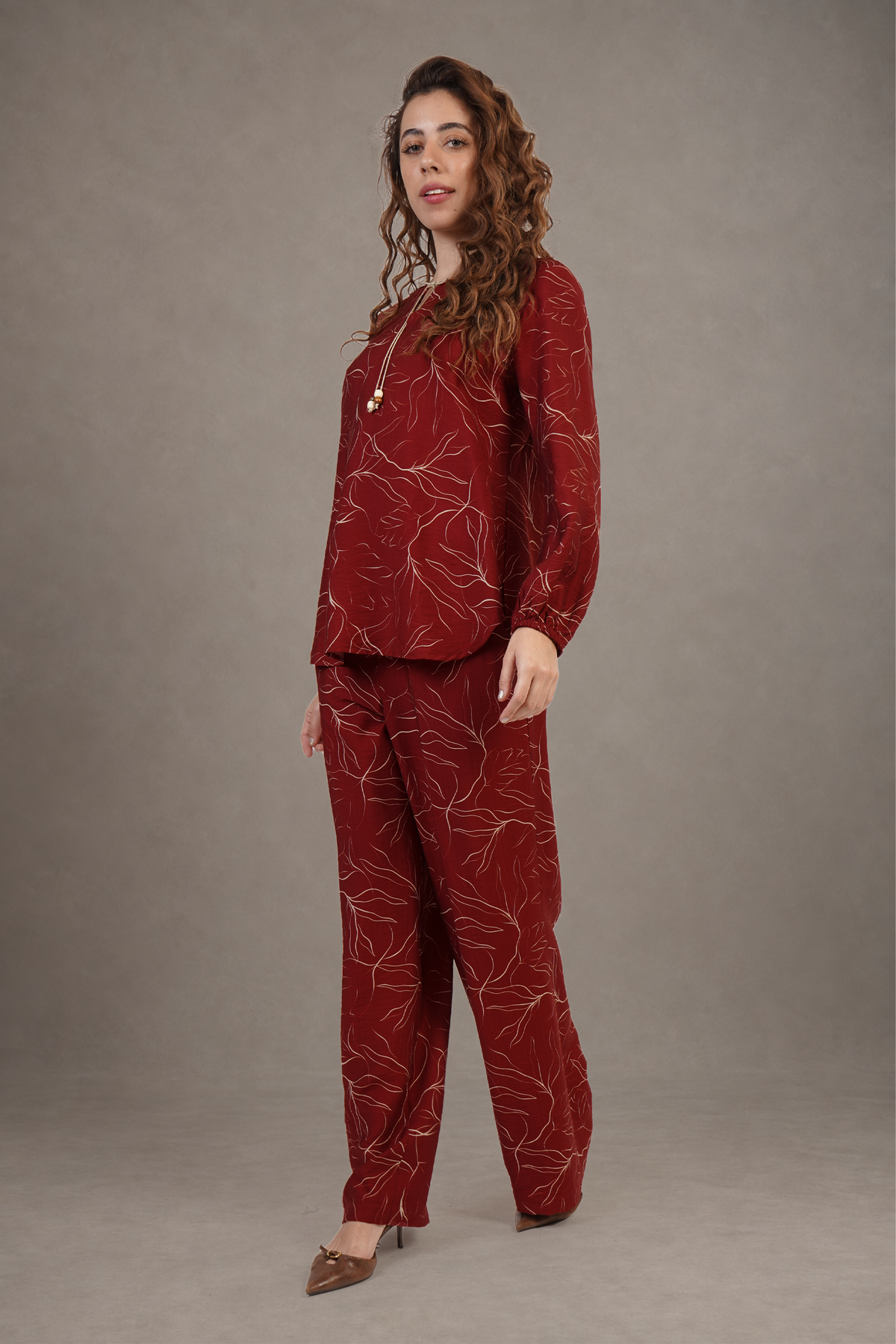 Blusa Vino Estampada