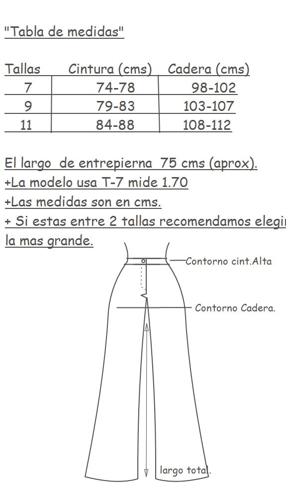 Pantalón Azul De Satin Pierna Ancha