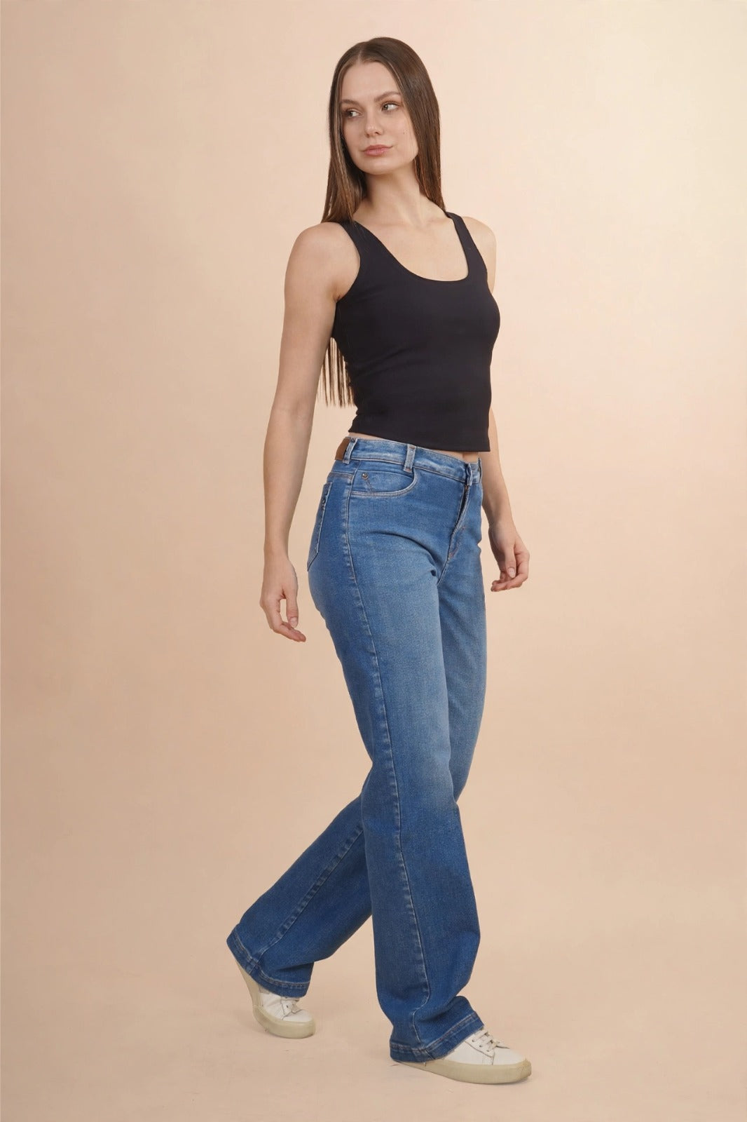 Pantalón De Mezclilla Pierna Ancha