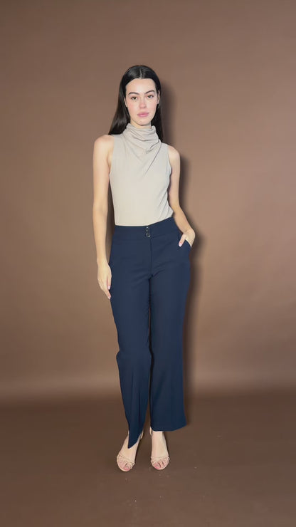 Pantalón Azul Marino De Vestir