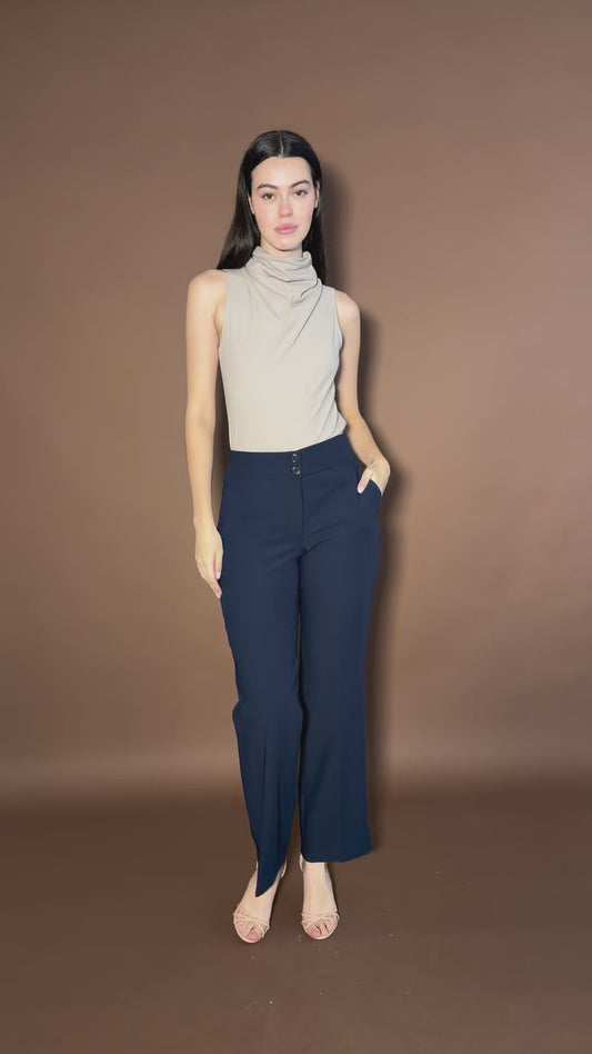 Pantalón Azul Marino De Vestir